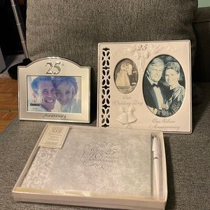 25th Anniversary Collection, Picture Frames and Guest Book